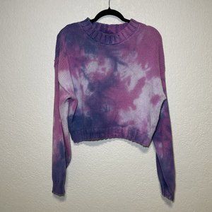 Vintage 80's Tiedyed Paris Sports Club Knit Sweater